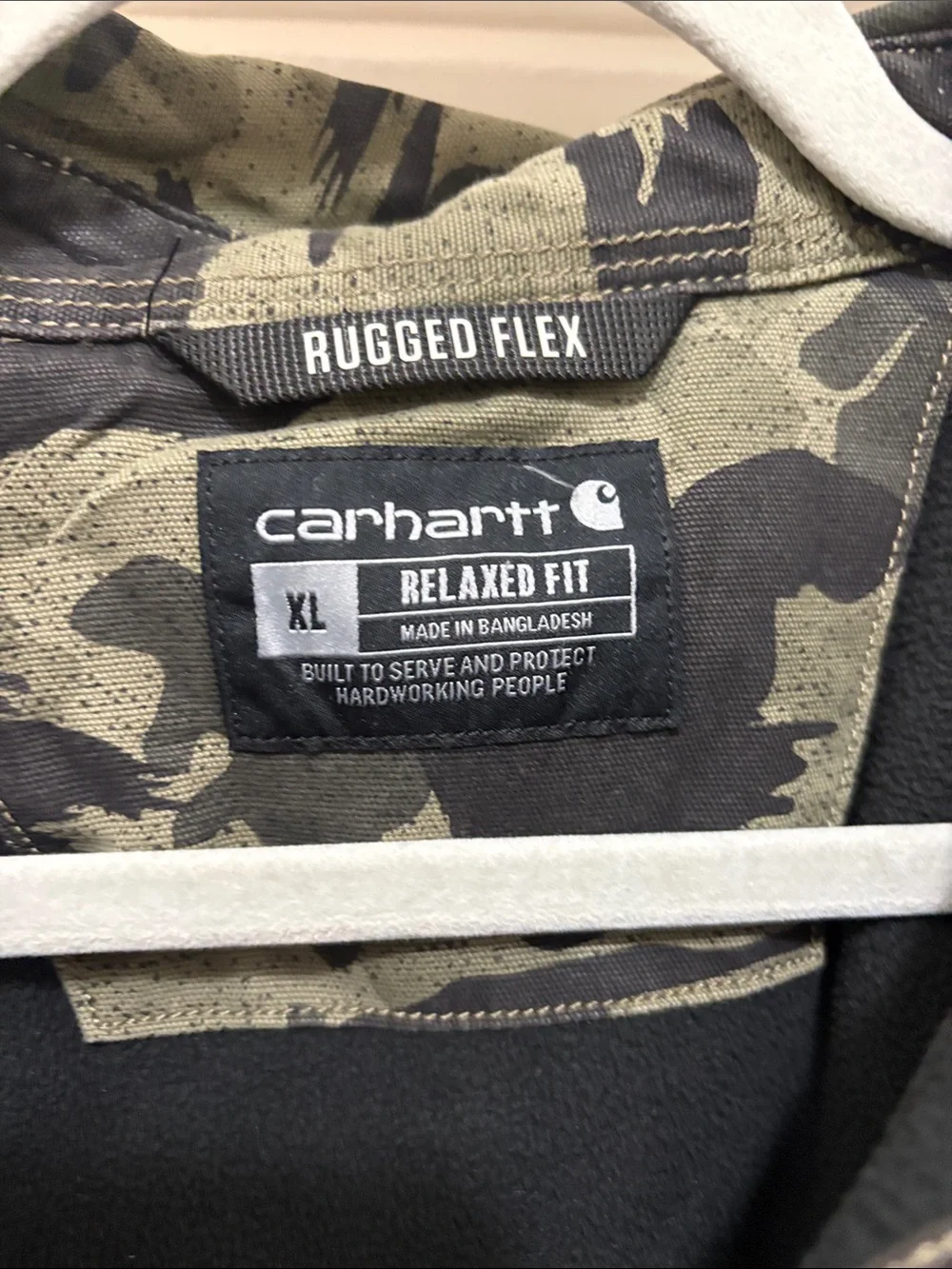 Carhartt Men’s Camouflage Field Jacket - Olive & Black